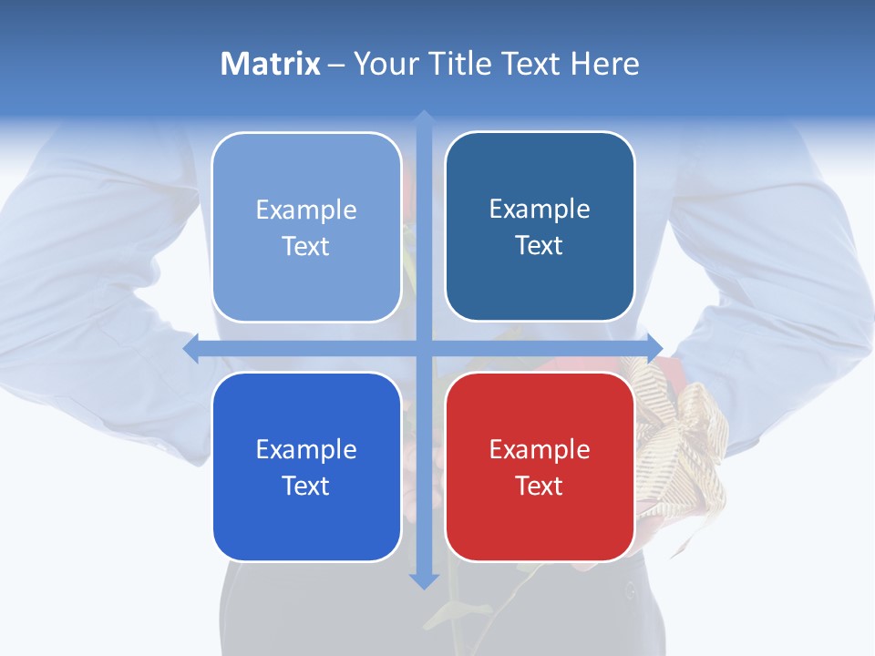 Hand White Giving PowerPoint Template