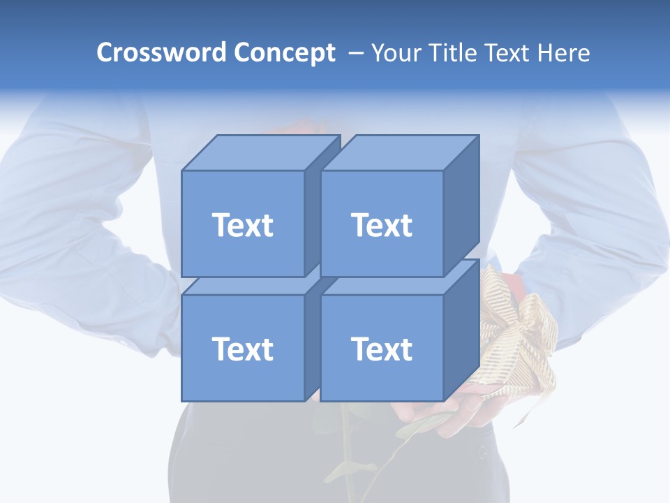 Hand White Giving PowerPoint Template