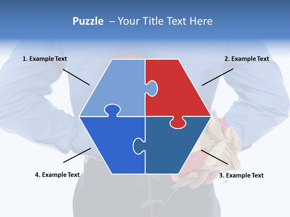 Hand White Giving PowerPoint Template