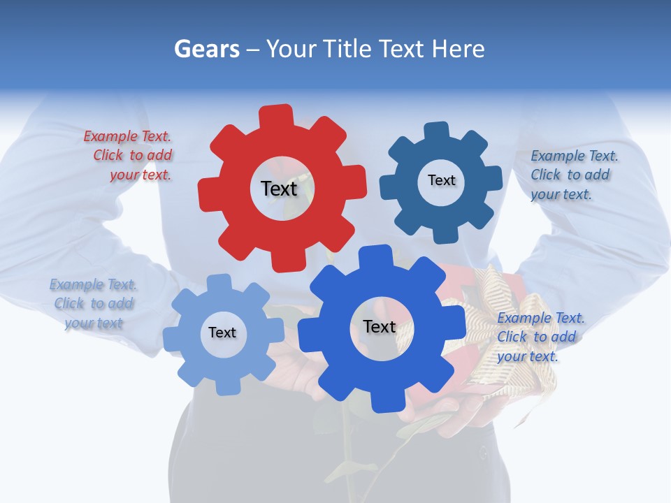 Hand White Giving PowerPoint Template