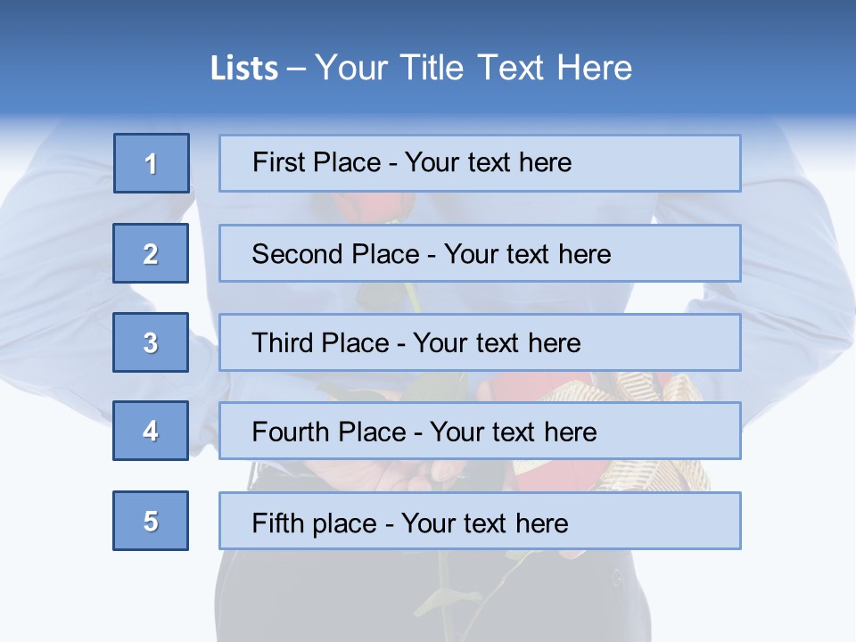 Hand White Giving PowerPoint Template