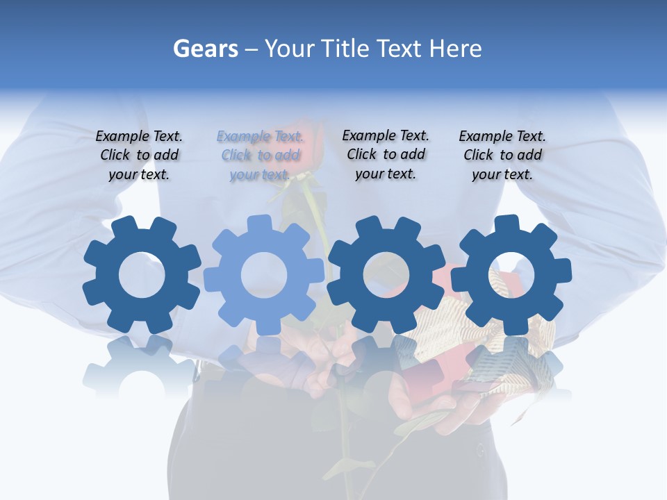 Hand White Giving PowerPoint Template