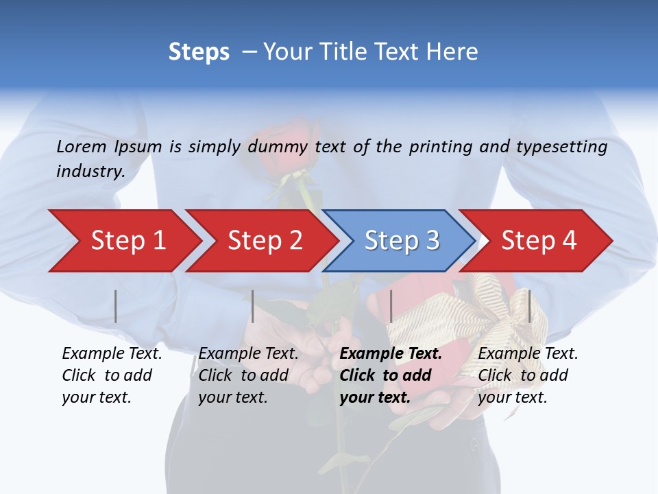 Hand White Giving PowerPoint Template