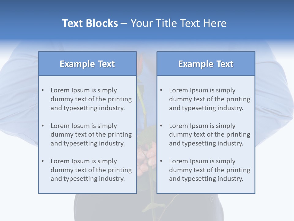 Hand White Giving PowerPoint Template