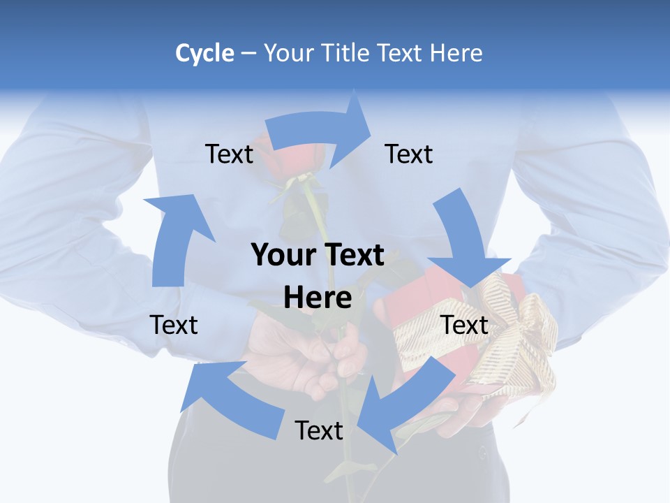 Hand White Giving PowerPoint Template