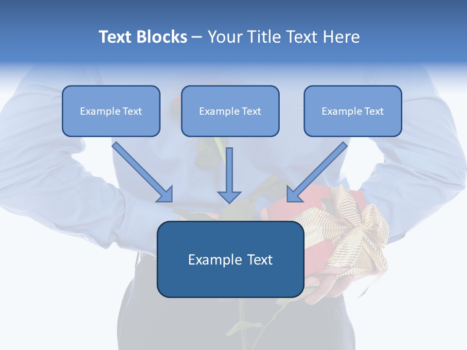Hand White Giving PowerPoint Template