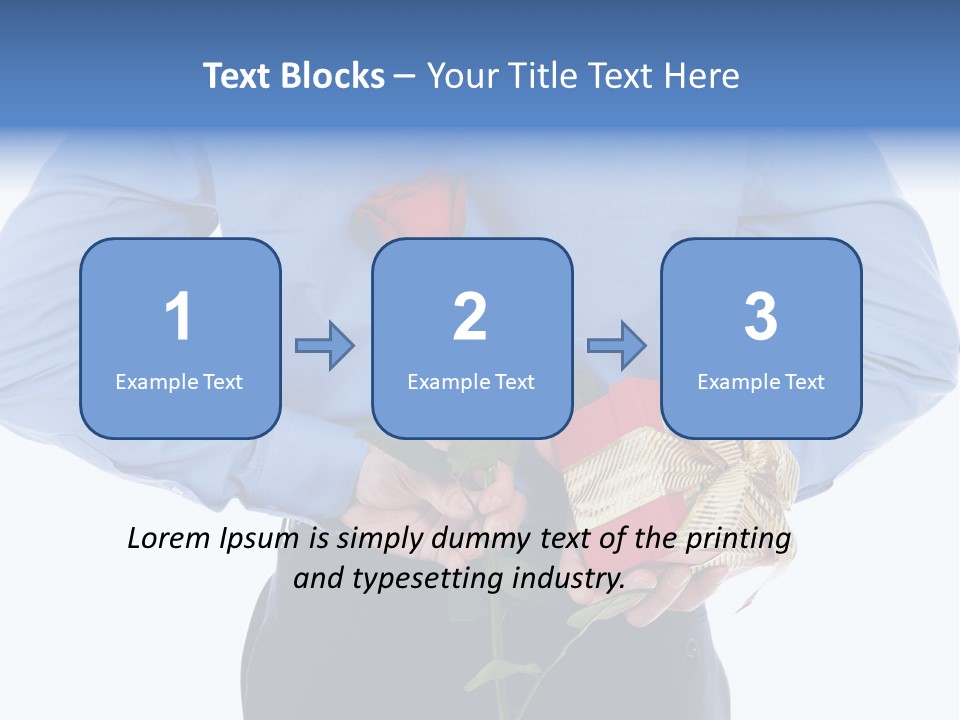 Hand White Giving PowerPoint Template