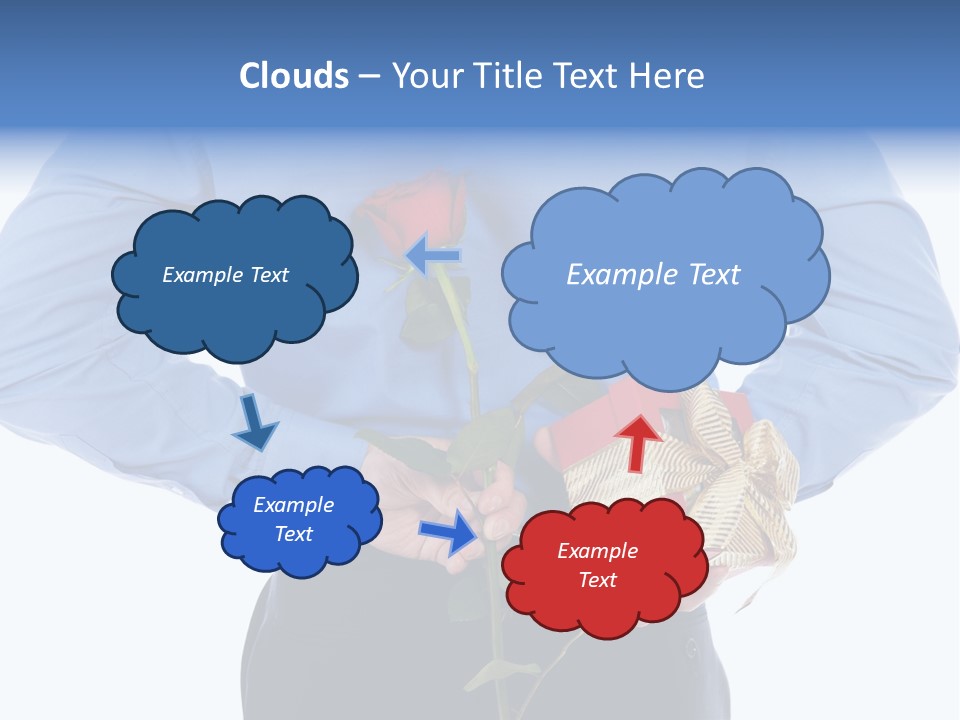 Hand White Giving PowerPoint Template