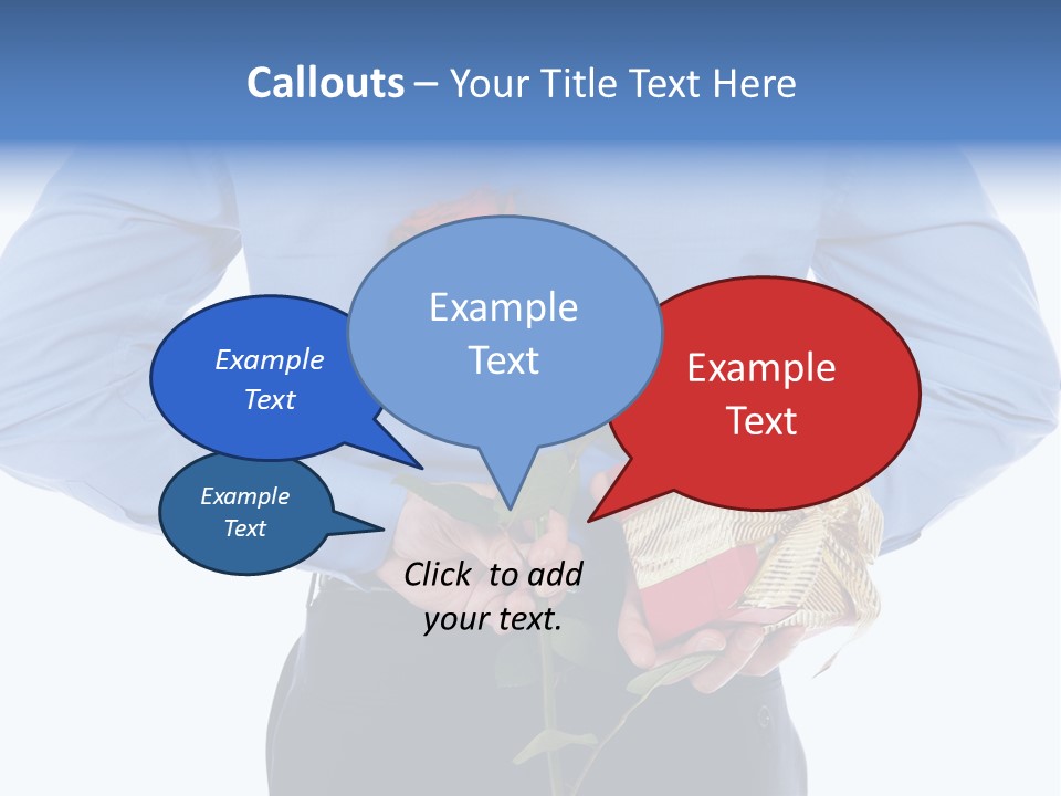 Hand White Giving PowerPoint Template