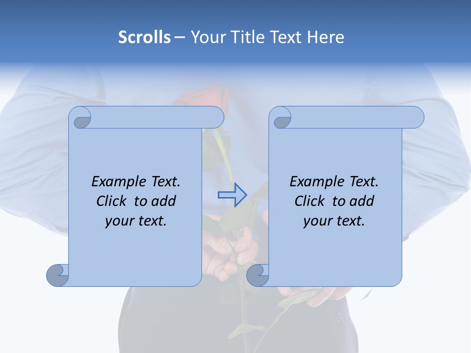 Hand White Giving PowerPoint Template