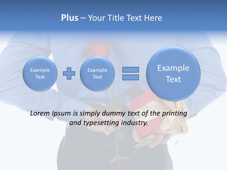 Hand White Giving PowerPoint Template