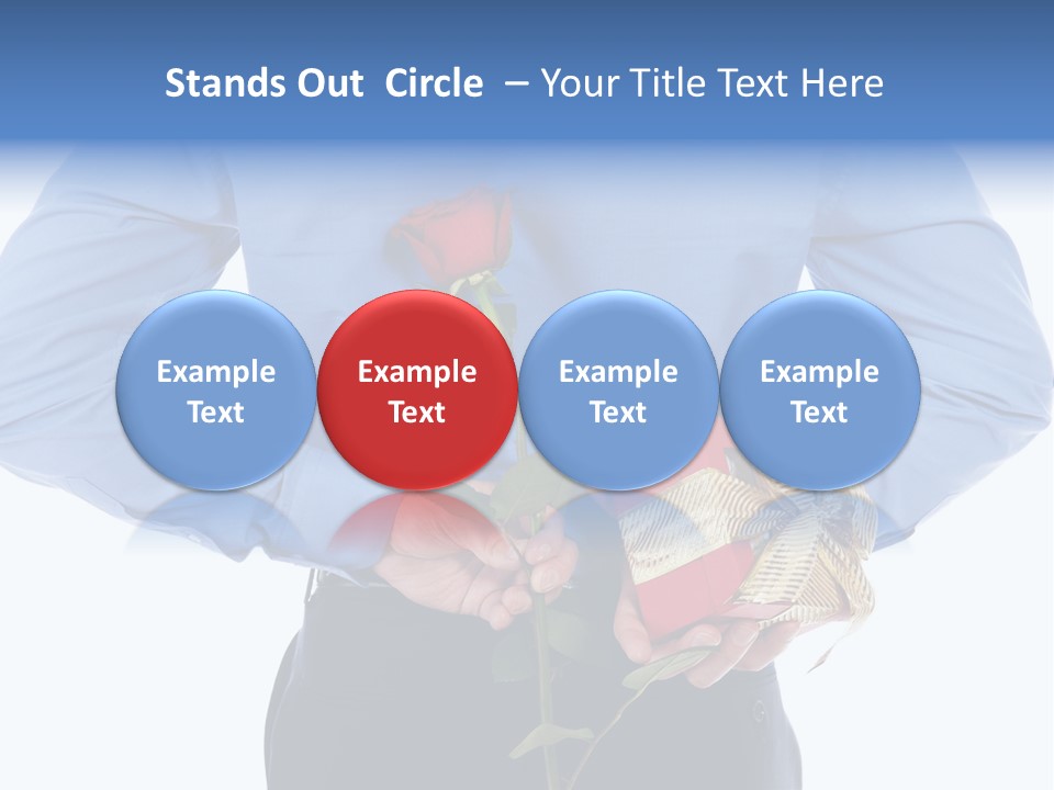 Hand White Giving PowerPoint Template