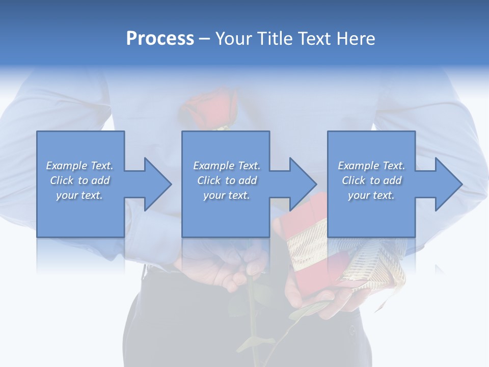 Hand White Giving PowerPoint Template