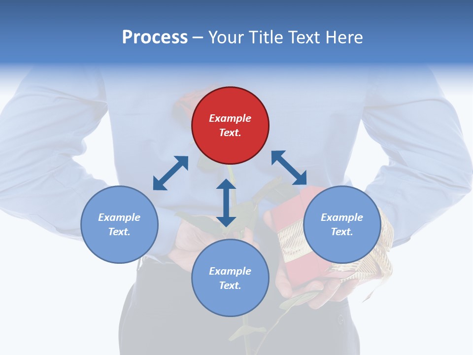 Hand White Giving PowerPoint Template