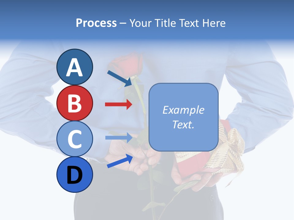 Hand White Giving PowerPoint Template