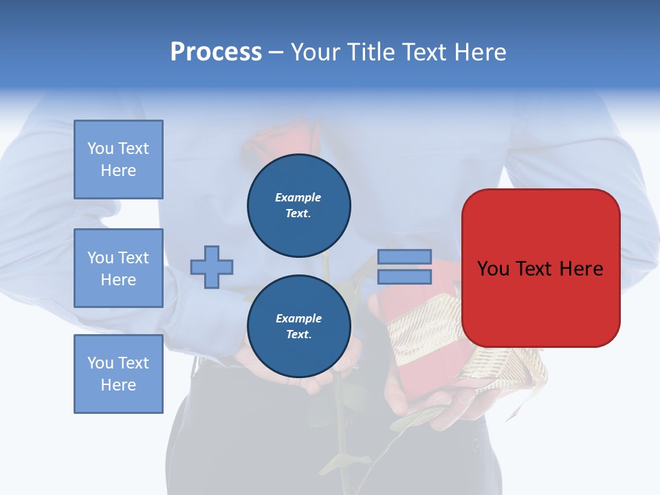 Hand White Giving PowerPoint Template
