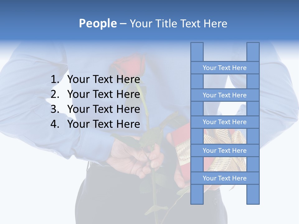 Hand White Giving PowerPoint Template