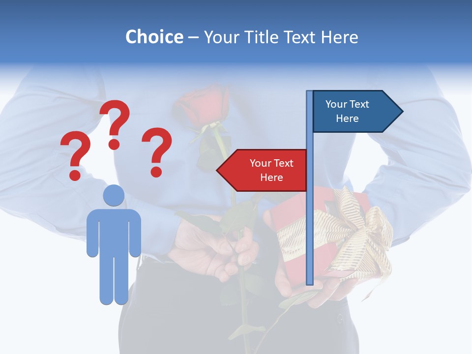 Hand White Giving PowerPoint Template