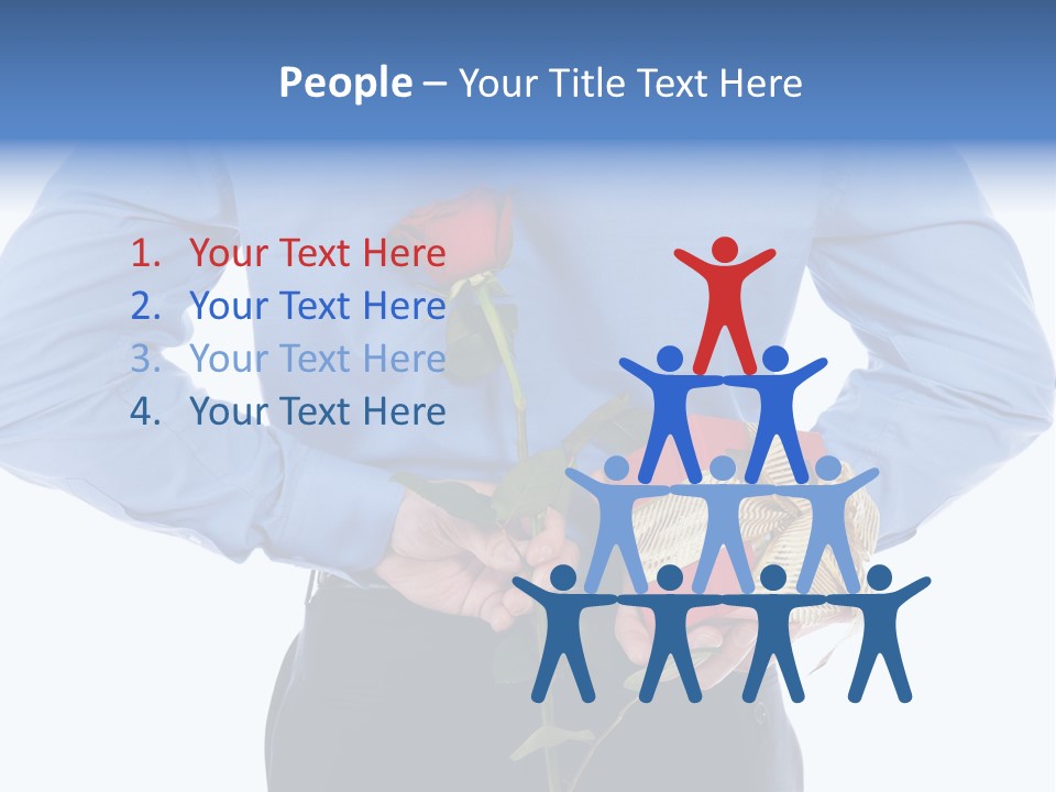 Hand White Giving PowerPoint Template