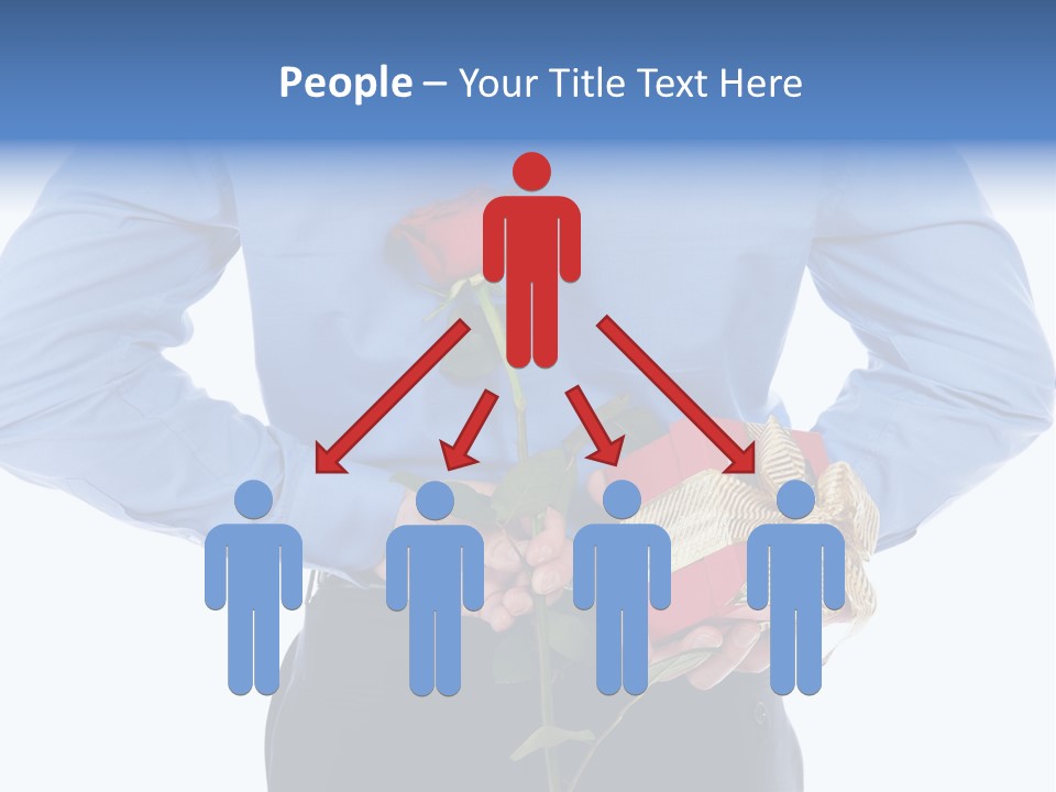 Hand White Giving PowerPoint Template