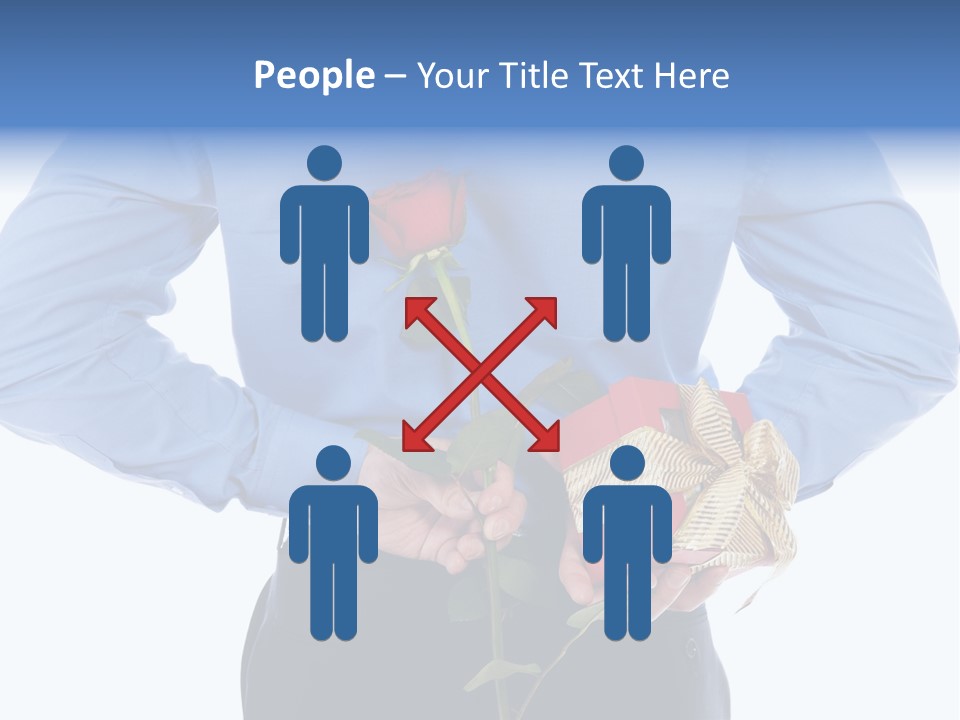 Hand White Giving PowerPoint Template