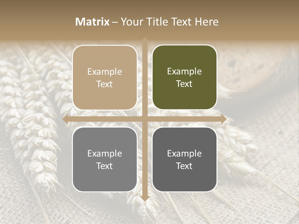 Brown Nutrition Bread PowerPoint Template