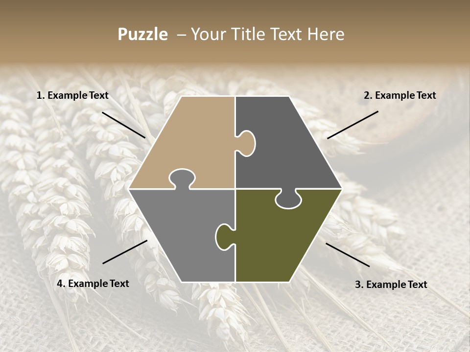 Brown Nutrition Bread PowerPoint Template