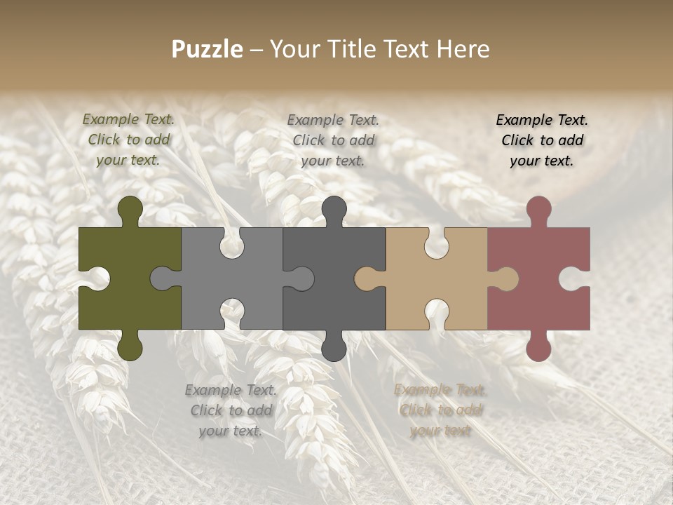 Brown Nutrition Bread PowerPoint Template