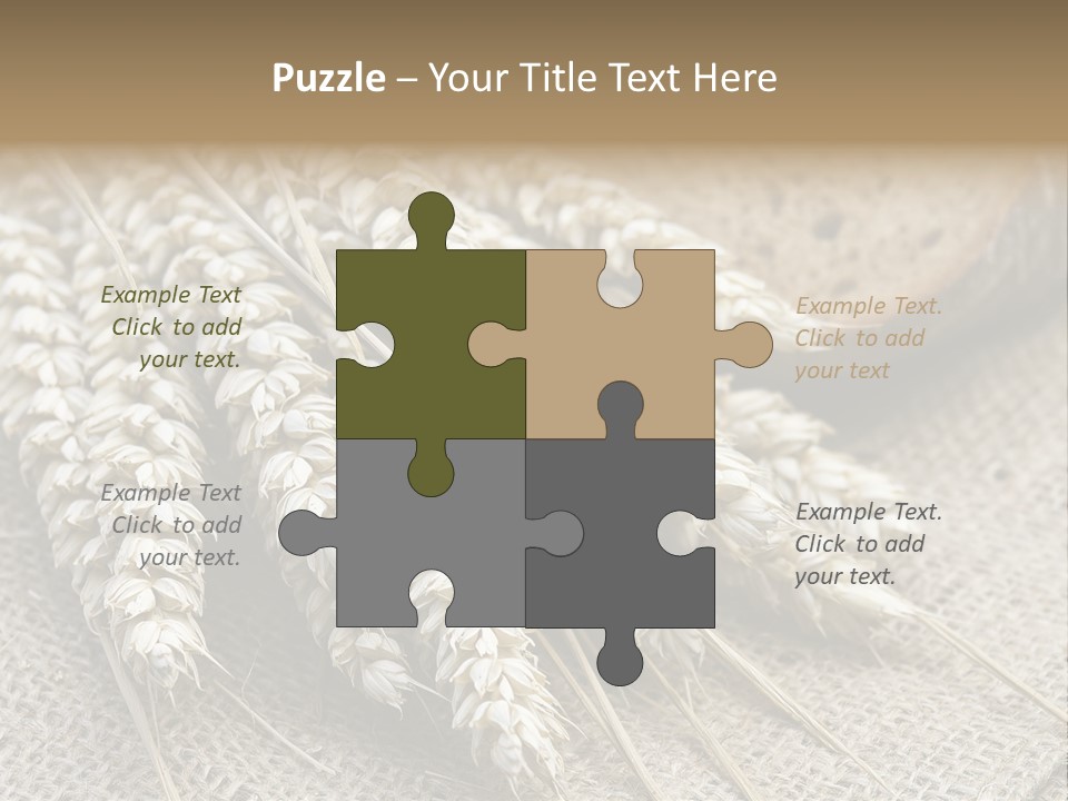 Brown Nutrition Bread PowerPoint Template