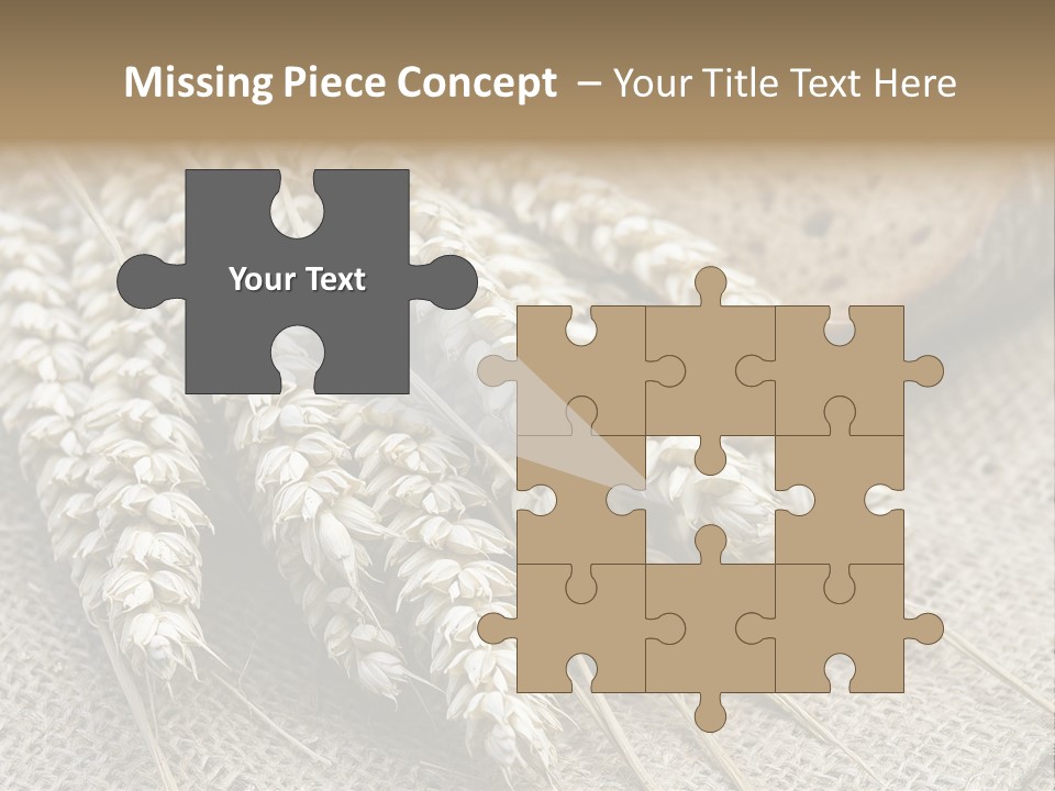 Brown Nutrition Bread PowerPoint Template