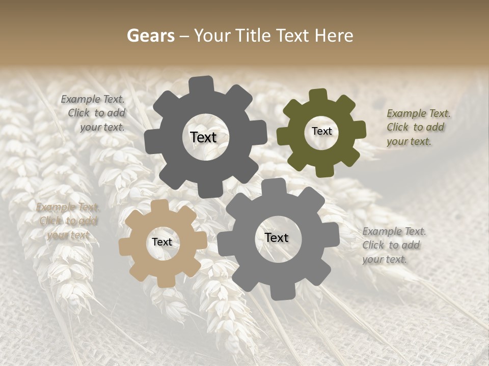 Brown Nutrition Bread PowerPoint Template