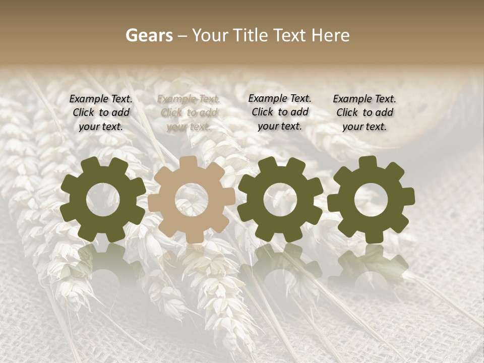 Brown Nutrition Bread PowerPoint Template