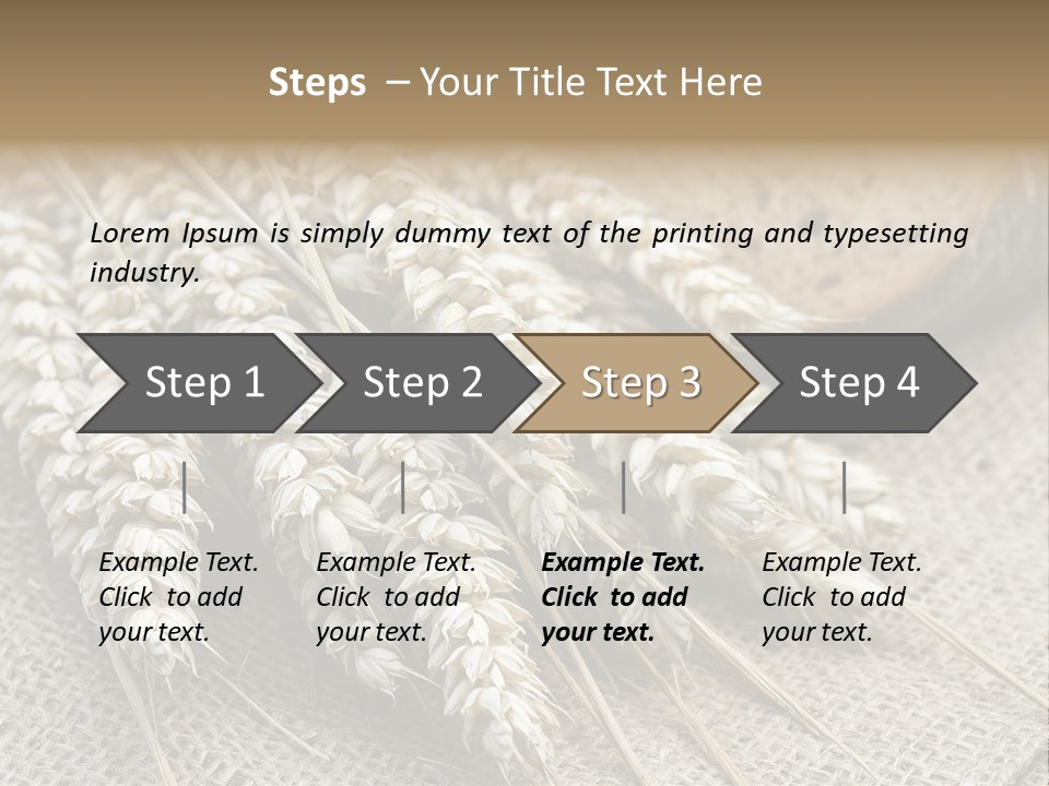 Brown Nutrition Bread PowerPoint Template
