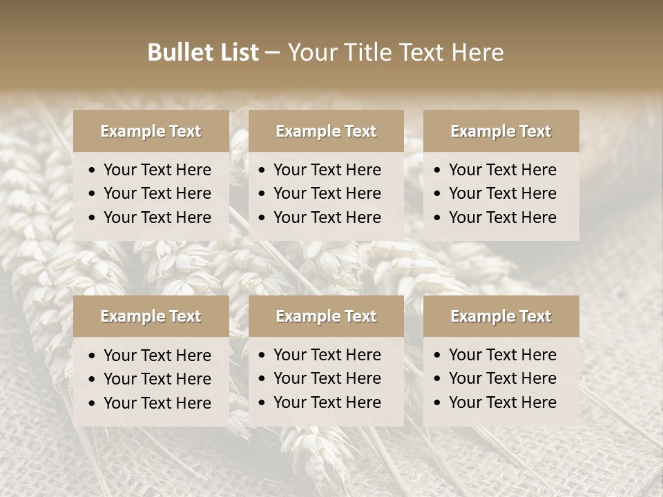 Brown Nutrition Bread PowerPoint Template