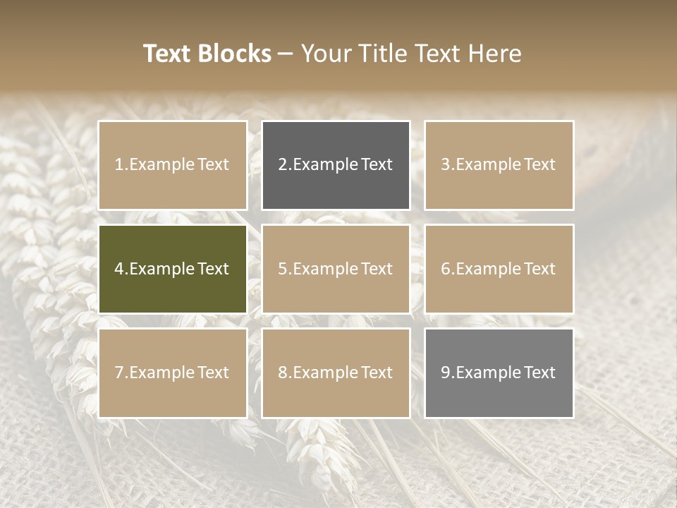 Brown Nutrition Bread PowerPoint Template