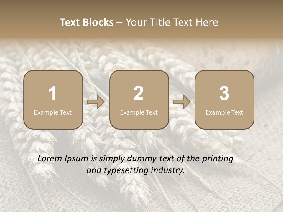 Brown Nutrition Bread PowerPoint Template