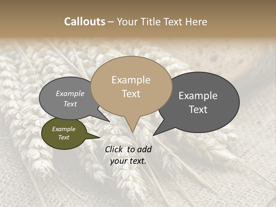 Brown Nutrition Bread PowerPoint Template