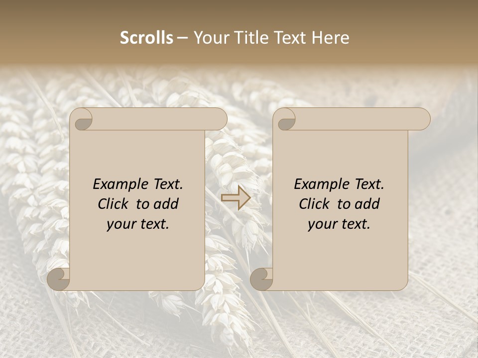 Brown Nutrition Bread PowerPoint Template