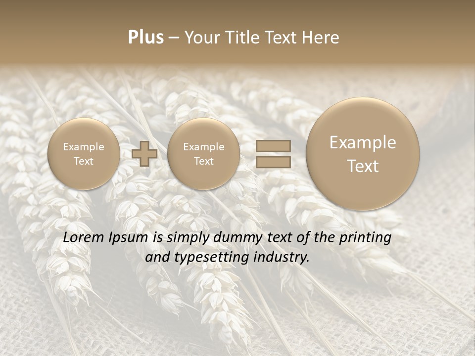 Brown Nutrition Bread PowerPoint Template