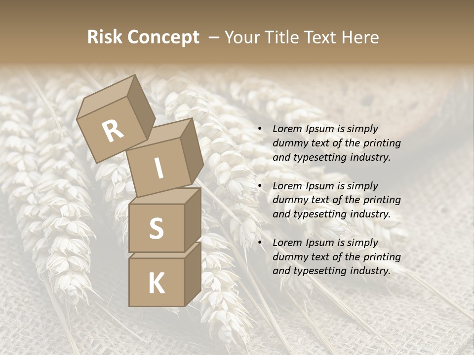 Brown Nutrition Bread PowerPoint Template