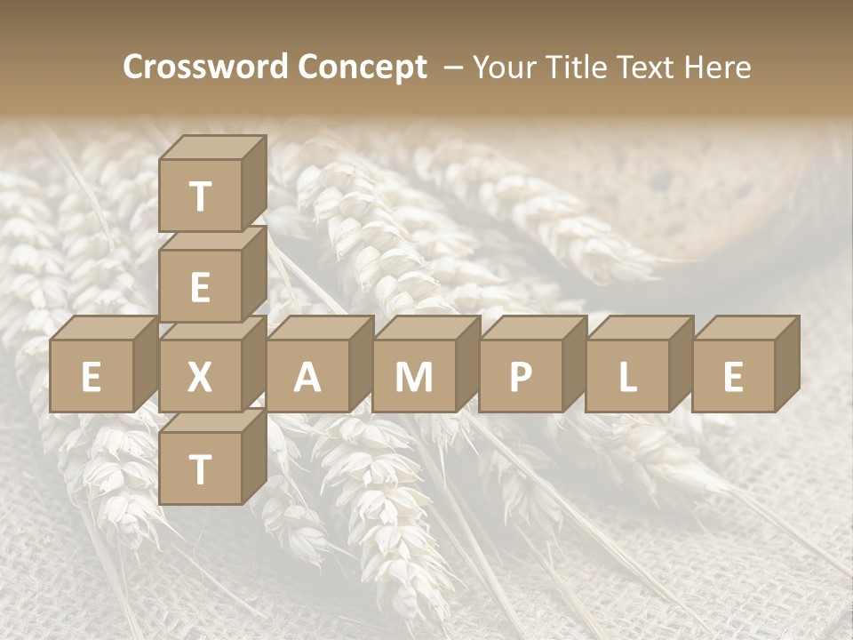 Brown Nutrition Bread PowerPoint Template