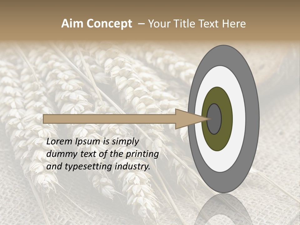 Brown Nutrition Bread PowerPoint Template