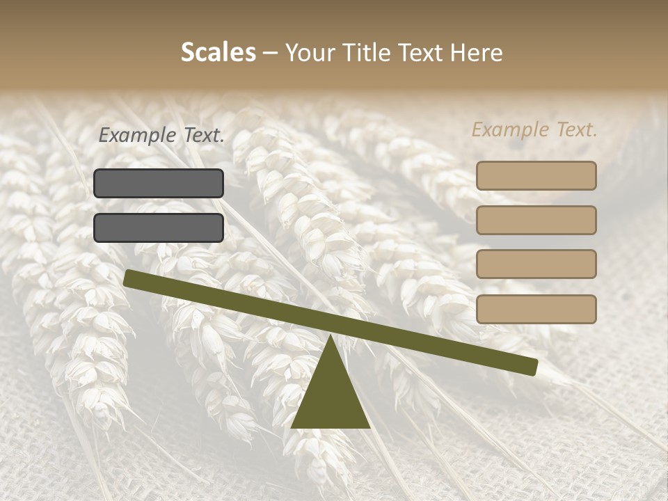 Brown Nutrition Bread PowerPoint Template