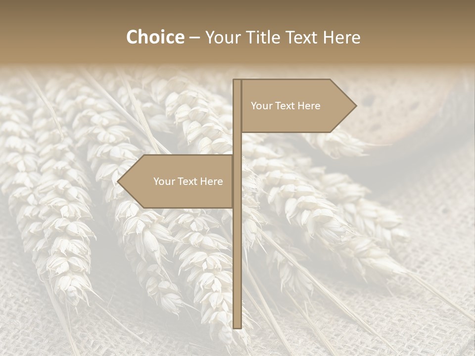 Brown Nutrition Bread PowerPoint Template