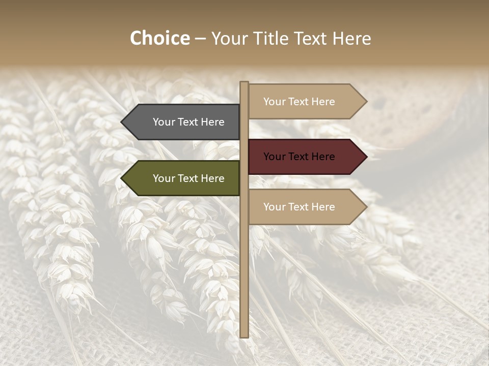 Brown Nutrition Bread PowerPoint Template