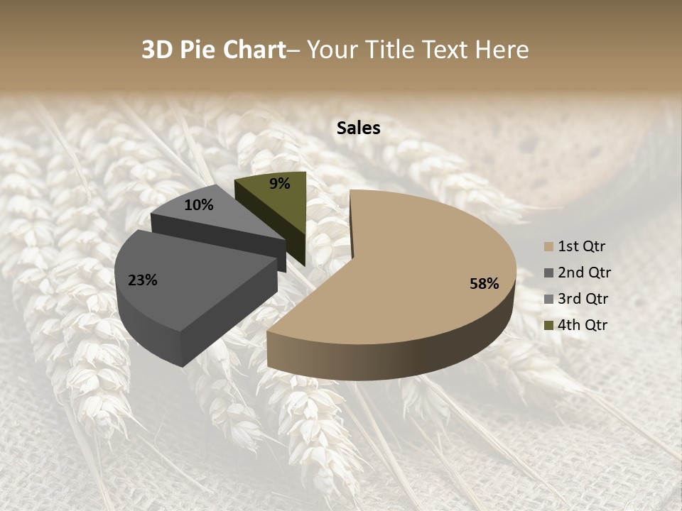 Brown Nutrition Bread PowerPoint Template