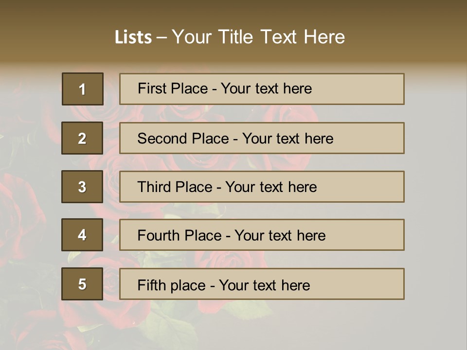 Red Roses PowerPoint Template