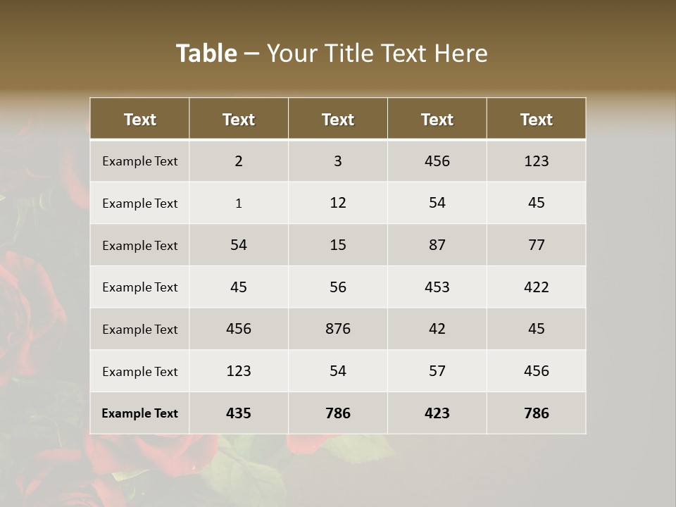 Red Roses PowerPoint Template