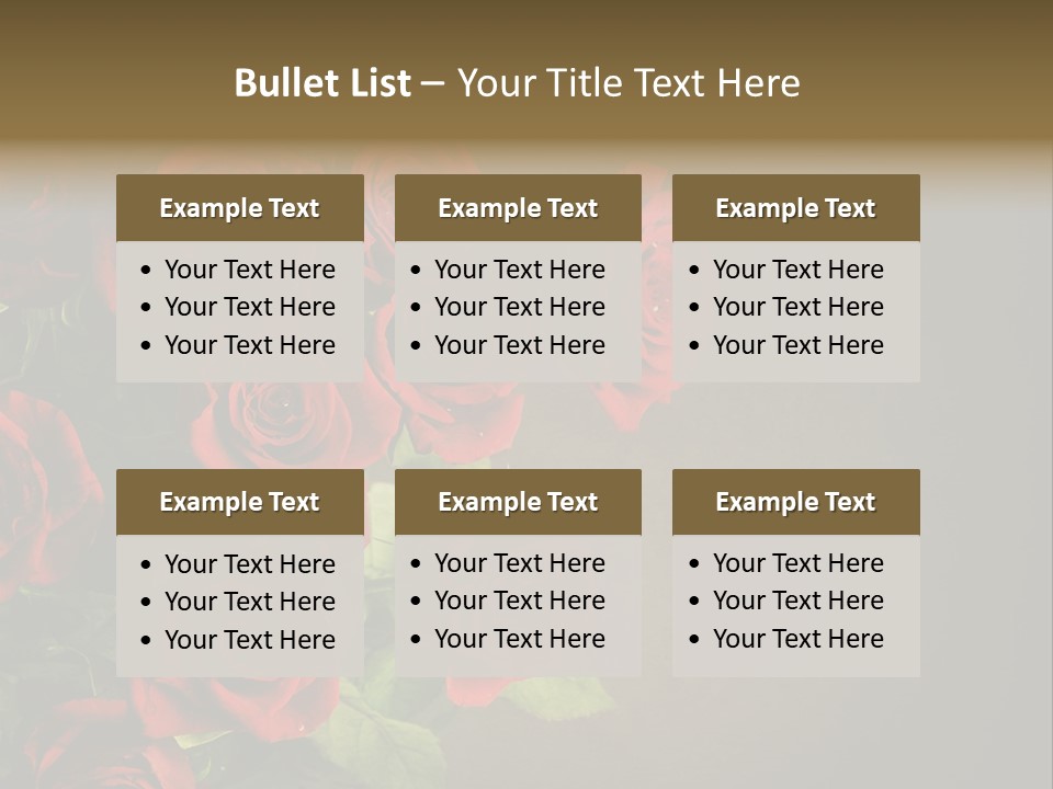 Red Roses PowerPoint Template