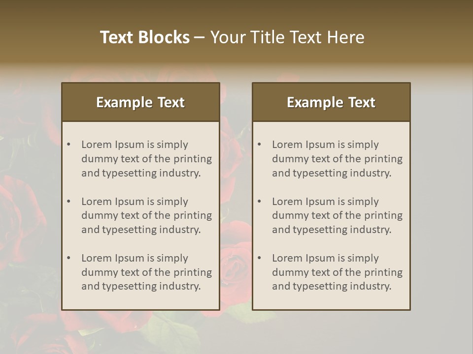 Red Roses PowerPoint Template